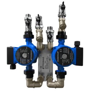 ZESTAW WYMIENNIKOWO - POMPOWY - PROMAG moc 25kW 3/4''