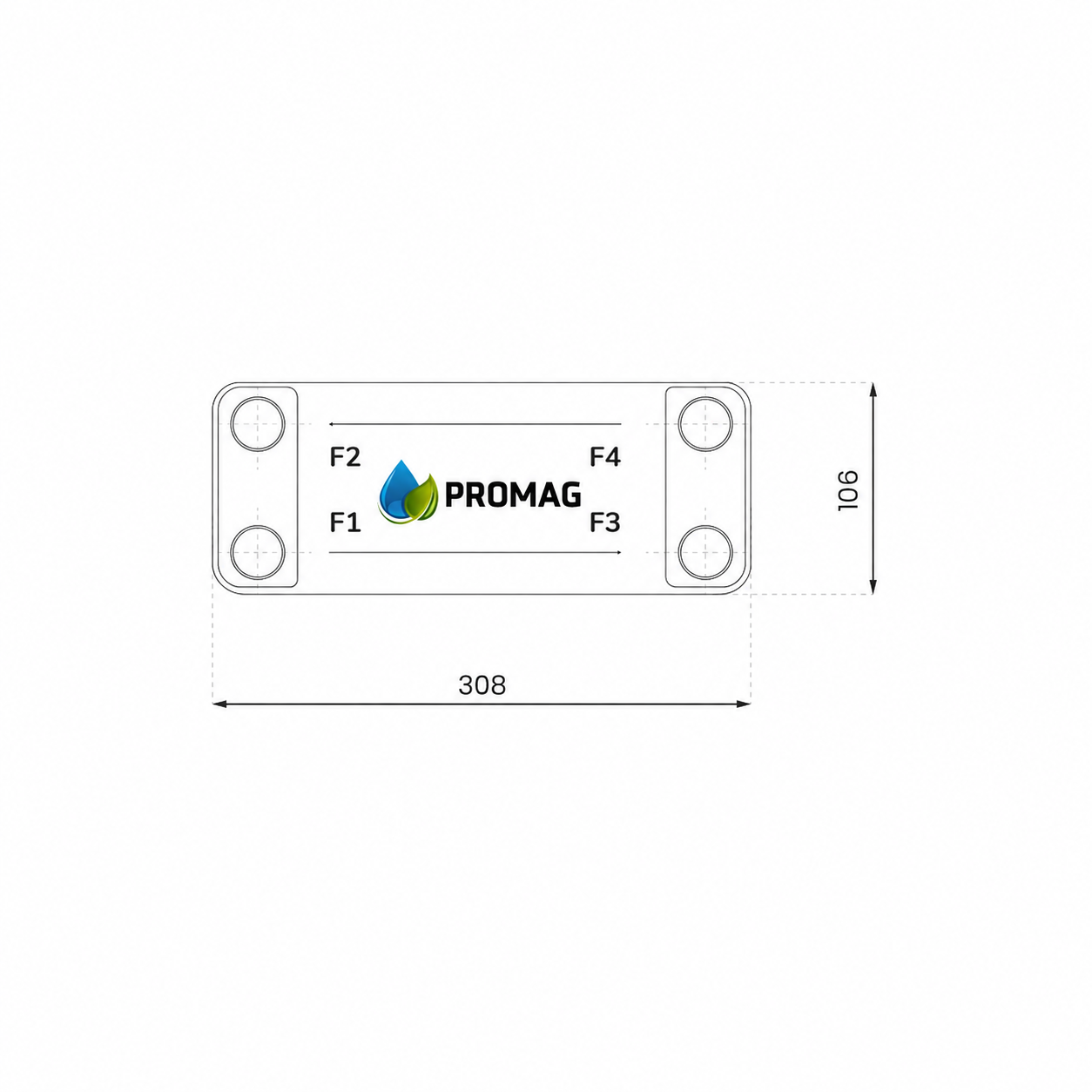 PLOKŠTINIS ŠILUMOS KEITIKLIS 12,7 kW, 62 plokštės PGM-Rx-15u/1c-62