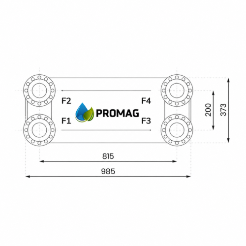 PLOKŠTINIS ŠILUMOS KEITIKLIS 3400 kW, 160 plokščių, 5/2”, PGM 5/2c-160