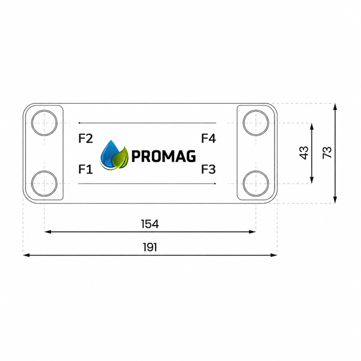 PLOKŠTINIS ŠILUMOS KEITIKLIS 45 kW, 50 plokščių, 3/4” PGM 3/4c-50.1